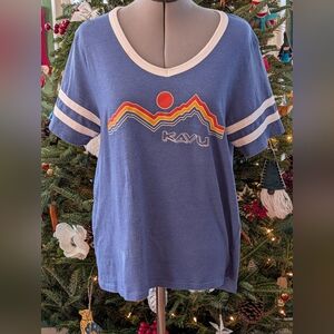 Kavu Blue Graphic T-Shirt